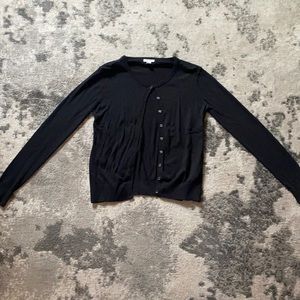 Black button down cardigan